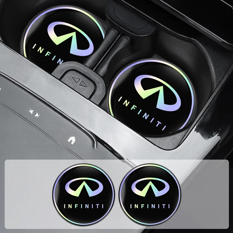 Автомобильные лазерные подставки 2 шт. для стаканов воды нескользящий коврик