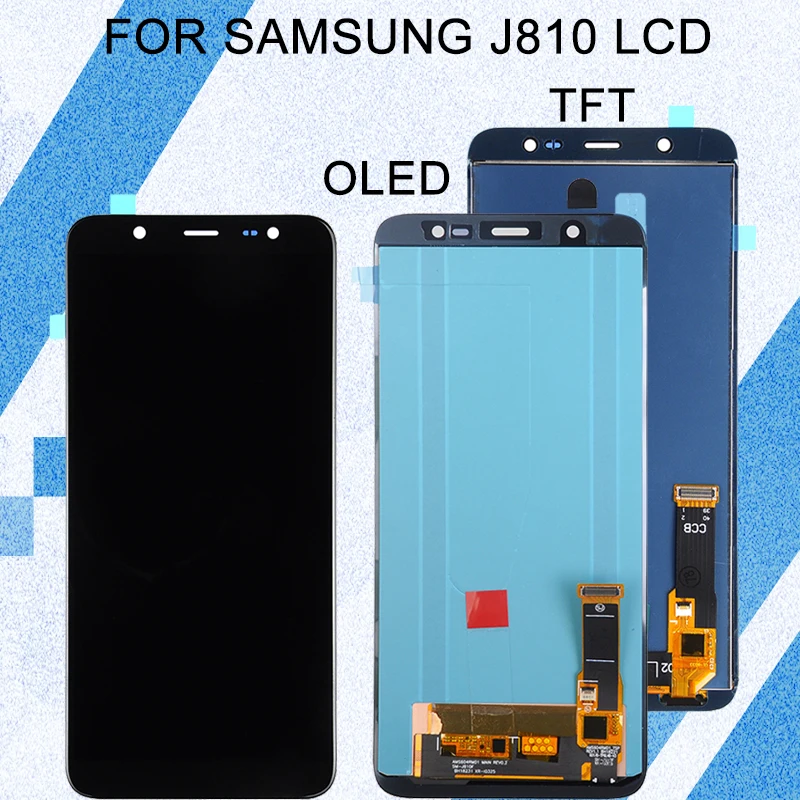 

Дисплей 6,0 дюйма J810 для Samsung Galaxy J8 2018, ЖК-дисплей с сенсорным экраном и дигитайзером J800 в сборе с инструментами, бесплатная доставка