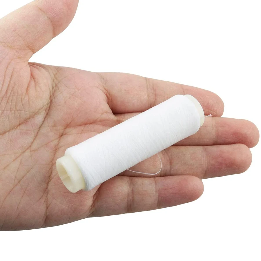 Белая Нейлоновая Леска Эластичная Нить Диаметр 0 2 Мм Катушка 656 Футов Невидимая