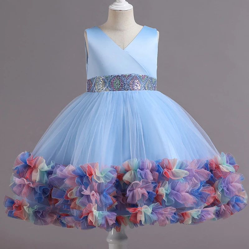 Жаккардовое платье для девочки свадьбы подружки невесты - Цена: 0