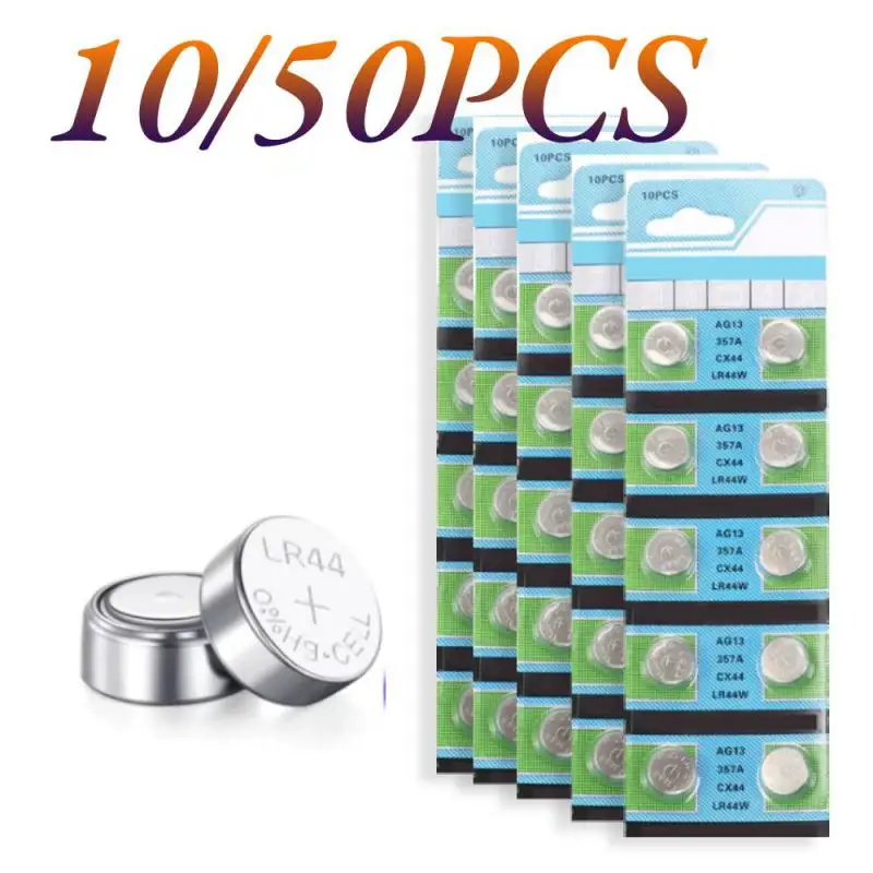 Батарейки AG13 LR44 L1154 RW82 SR1154 SP76 1 55 в 10 шт.-50 шт.