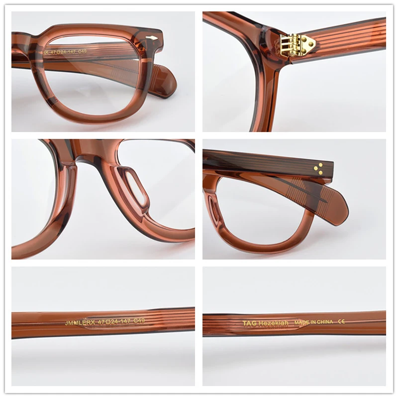 JMMLERX оправа для очков мужчин ретро дизайнерские ацетатные очки по рецепту