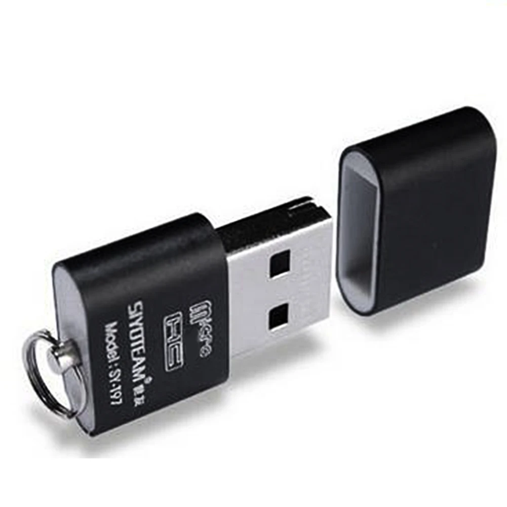 

Lightweight Accessories Portable Card Reader Practical Anti-lost Plug And Play MICRO USB 2.0 For TF High Speed Mini Metal