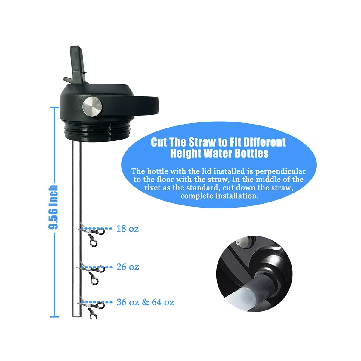 Соломенная Крышка для бутылок 12 18 26 36 64 унции ручная крышка соломенной крышки или