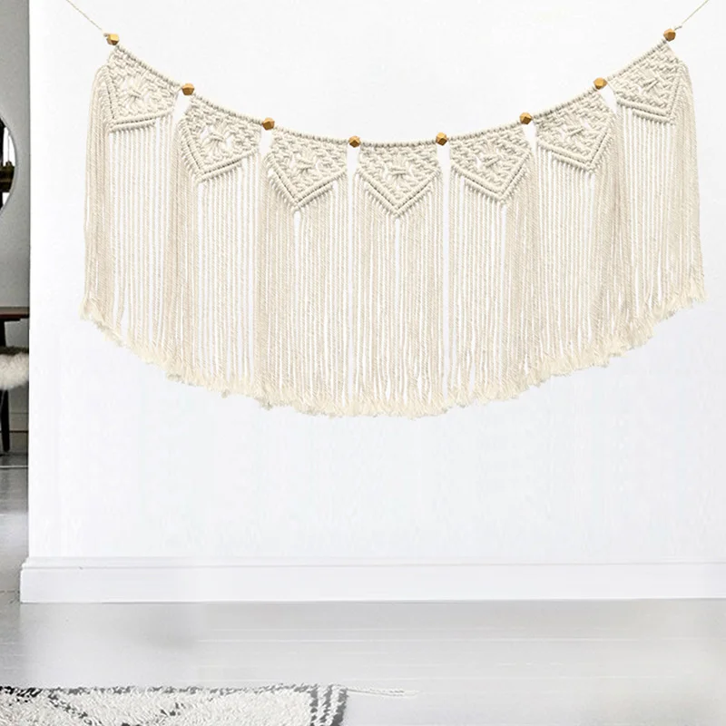 

Богемный настенный гобелен, ручная работа, настенный гобелен, декоративный гобелен для спальни, подвесной гобелен с перегородкой, гобелен с кисточками