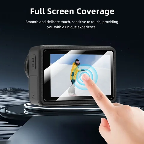 Защитная пленка Flymile для камеры DJI Osmo Action 5 Pro, крышка экрана HD, ультратонкая и чувствительная, аксессуар для спортивной камеры