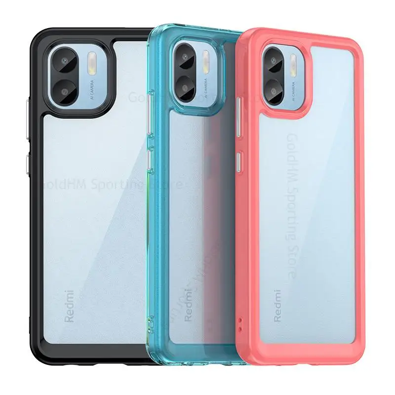 

Capa For Xiaomi Redmi A1 4G Transparent Acrylic Space Case For Redmi K50 Pro K30 K40 Pro Plus Candy Color Ultra Slim Phone Cover