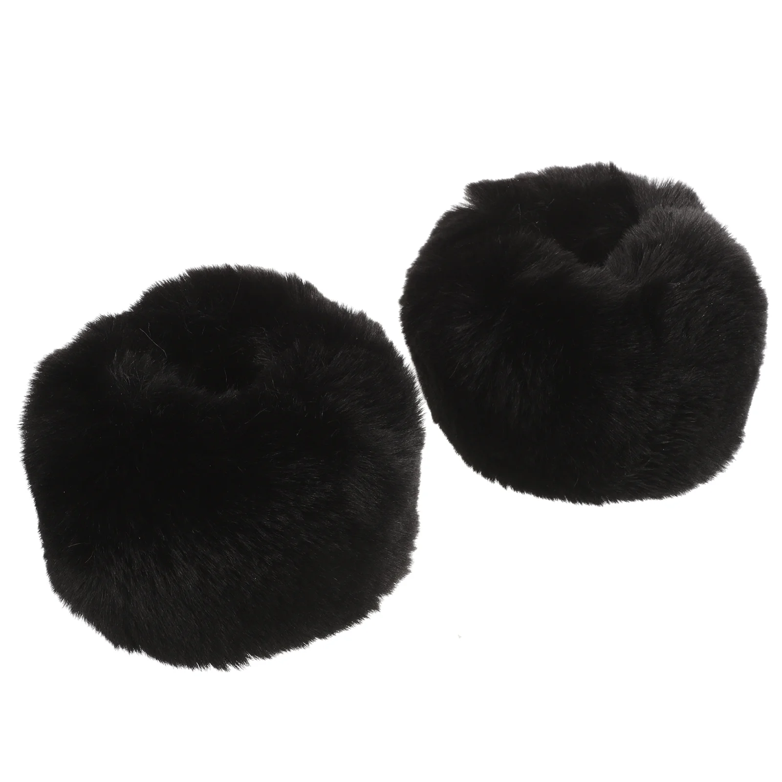 

1 Pair of Winter Over Sleeve Faux Fur Oversleeve Cuff Protector Faux Fur Cuffs Clothing Cuff Protector