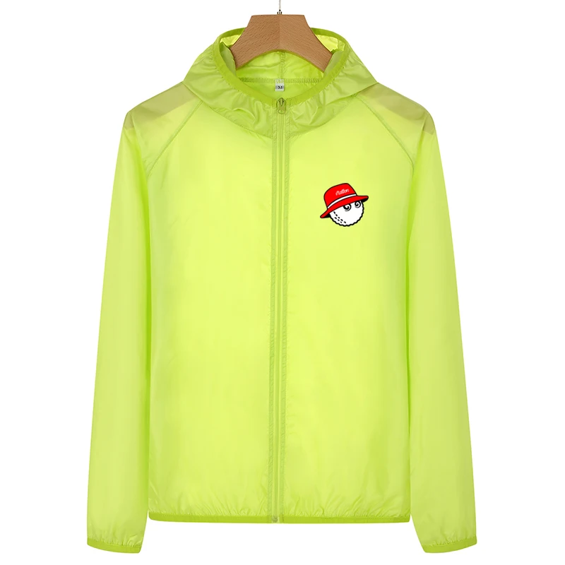 Malbon Embroidery Logo Men Women Golf Jacket Quick Dry Skin Sunscreen UV Thin Army Outwear Ultra-Light Windbreake Windproof Coat