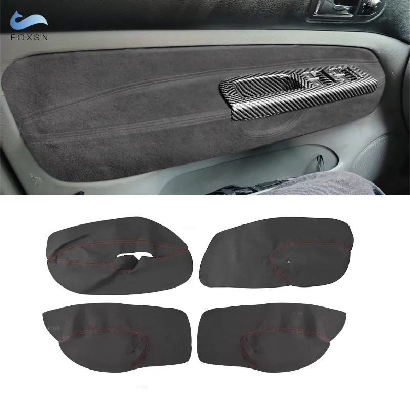 

For VW Golf 4 MK4 Bora Jetta 1998 1999 2000 2001 2002 2003 2004 2005 Only LHD 4 Doors Armrest Panel Suede Leather Cover Trim
