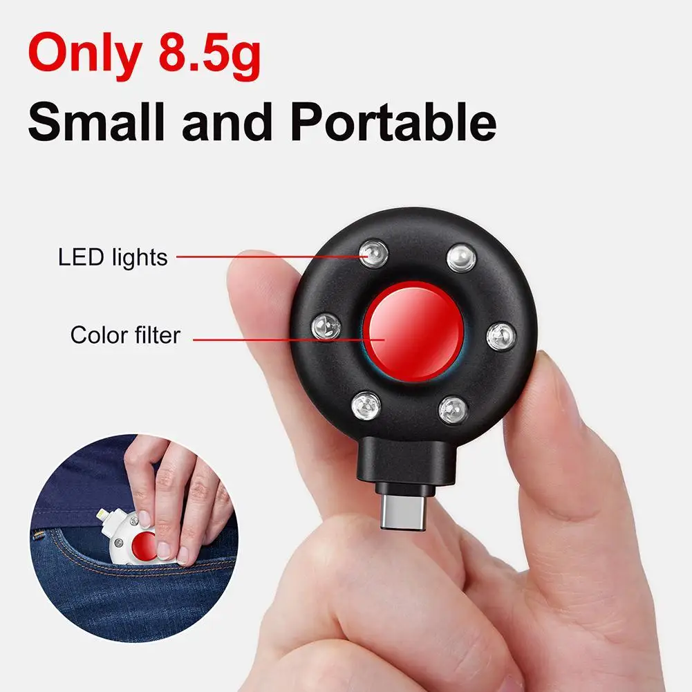 portable anti hidden camera infrared detector handheld anti peeping detector finder for screening pinhole cameras free global shipping