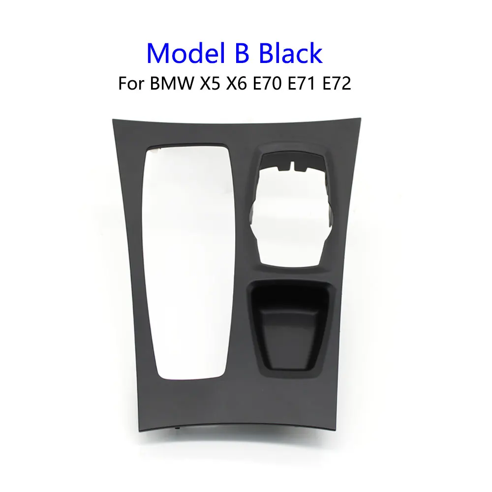 

LHD автомобильное углеродное волокно, черная внутренняя центральная консоль, накладка переключения передач, панель для BMW X5 X6 E70 E71 E72 2007-2009 51166954947