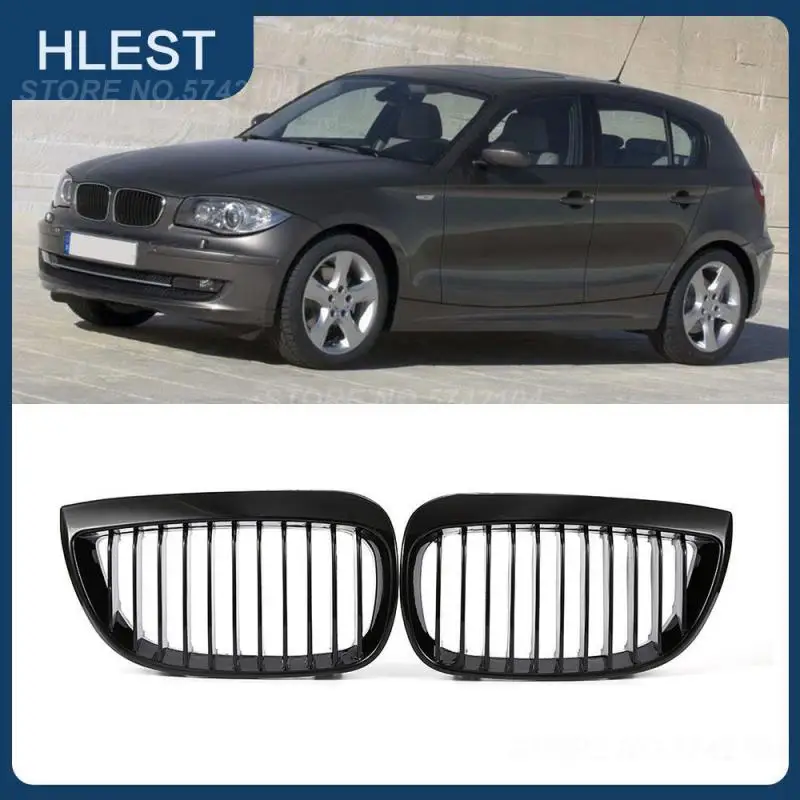 

Car Front Bumper Grill Pair Replacement Front Kidney Grille Grill Glossy Black For BMW E81 E87 120d 120i 130i 2004-2007