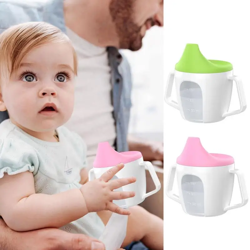 

Baby Sippy Cup Cute Leak Proof Kid Handle Learn Feeding Drinking Bottle Anti-choking With Gravity Ball Training Cup With Straw