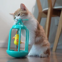 funny cat birdcage interactive pet cat toy tumbler pet squeaky supplies products for cats kitten kitty accesorios para gatos