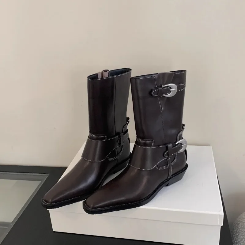 Женские ботильоны на массивной нескользящей подошве модные облегающие ботинки с