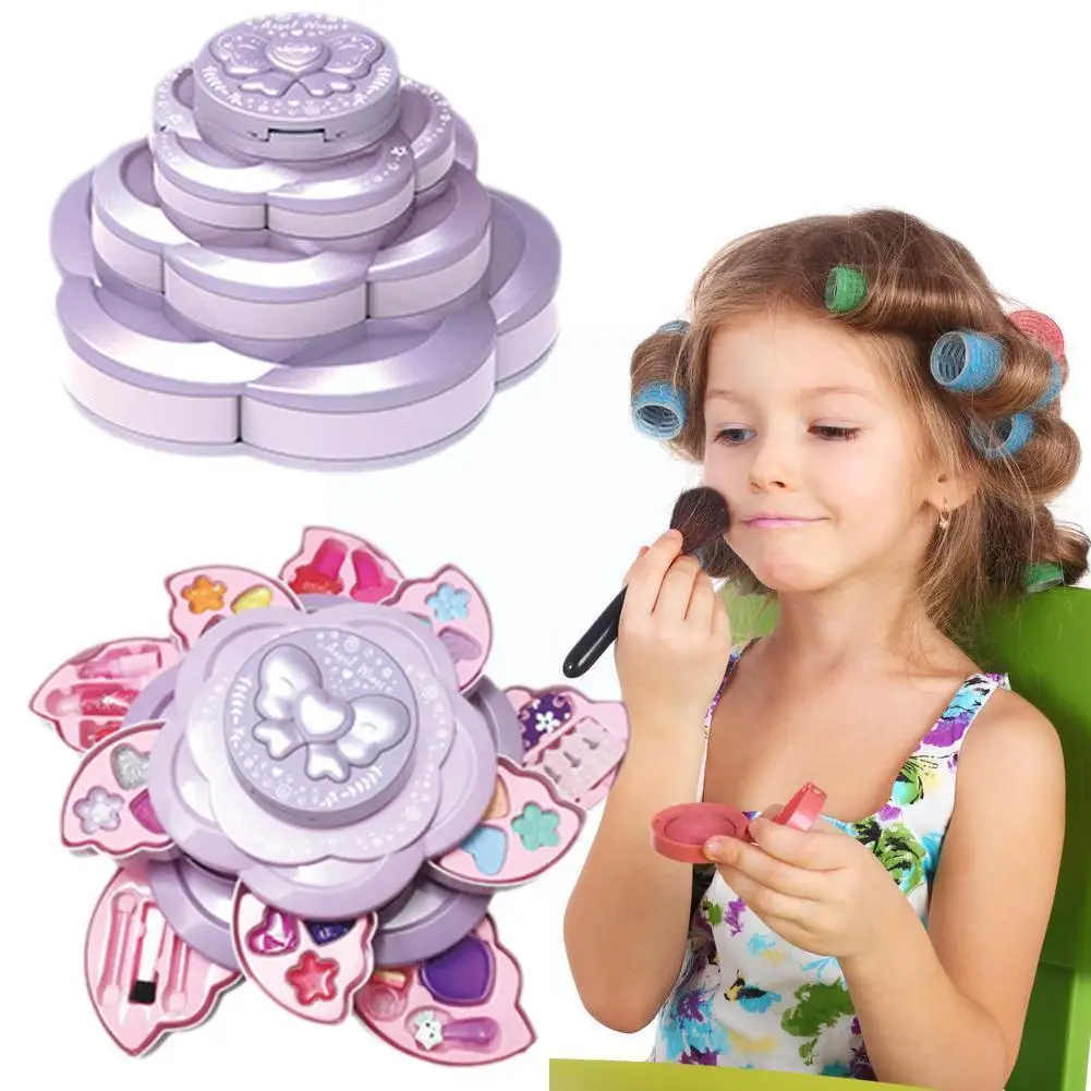 

1Pcs Children Pretend Play Kid Make Up Toys Princess Play Toy Cosmetic Hairdressing Simulation Baby Girl Makeup Pretend Toy V1S2