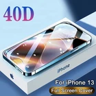 40D полное покрытие закаленное стекло для IPhone 11 12 13 Pro Max 13 Mini XR X XS Max защита экрана на IPhone SE 6S 6 7 8 Plus стекло