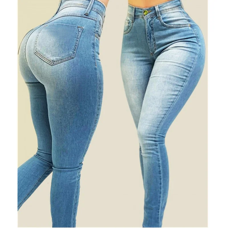 

Hot jeans,2023 Sexy High Waist Push Up Denim Jeans Women Slim Fit Jeans Ladies Elastic Skinny Pencil Pants Vintage Boyfriend Jea