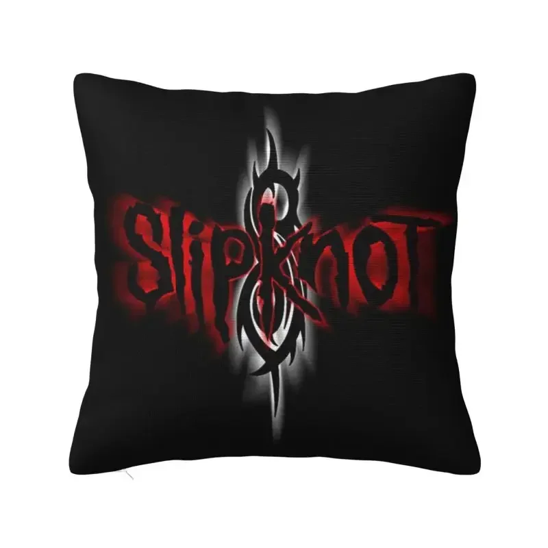 Чехол На Подушку С Логотипом Slipknot 40x40 См Тяжелый Металл Рок-музыка Декоративная