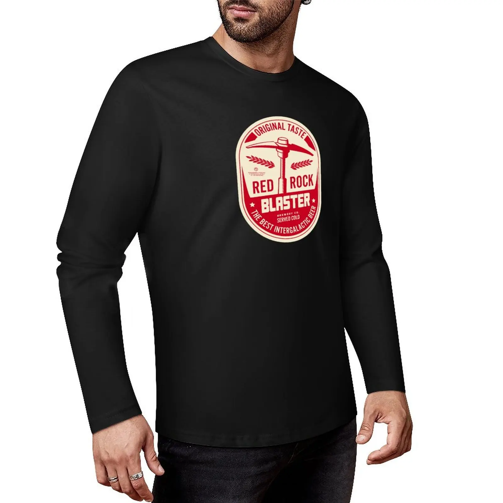 Длинная футболка Deep Rock Galactic Red Blaster мужская одежда футболки большого размера