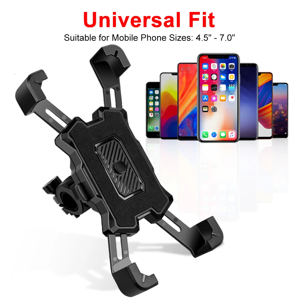 

Bicycle Phone Holder Anti-Slip Rear View Mirror Cell Phone Holder Mobile Smart Phone Bike Mount Bicycle Accessories