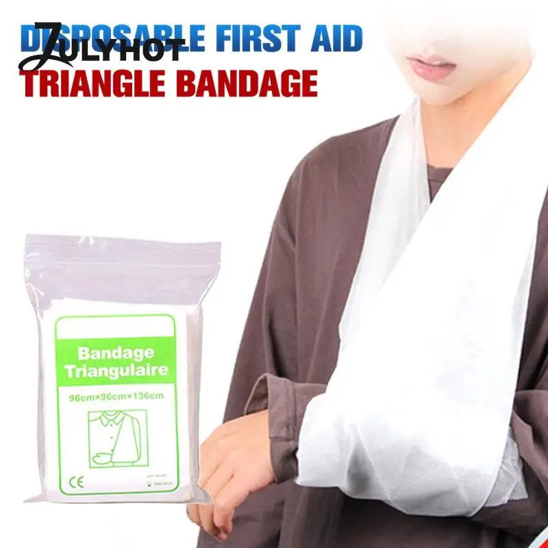 

1pc Medical Bandage Disposable Triangular First Aid Bandage Fracture Fixation Emergency First Aid Kit Camping Accessories