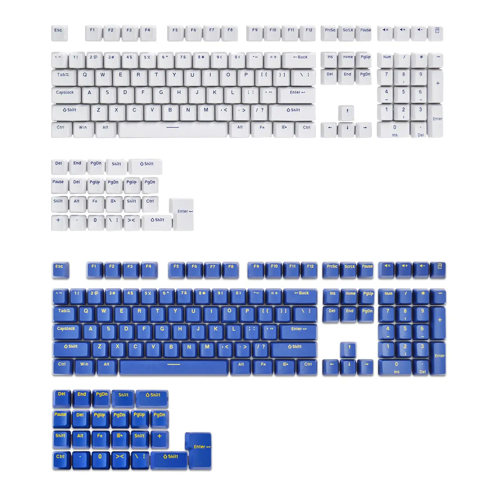 

132 Keycaps Universal Simple Themed PBT 61/62/64/68/75 for Keyboard Replacement Spare Parts Accessories Durable