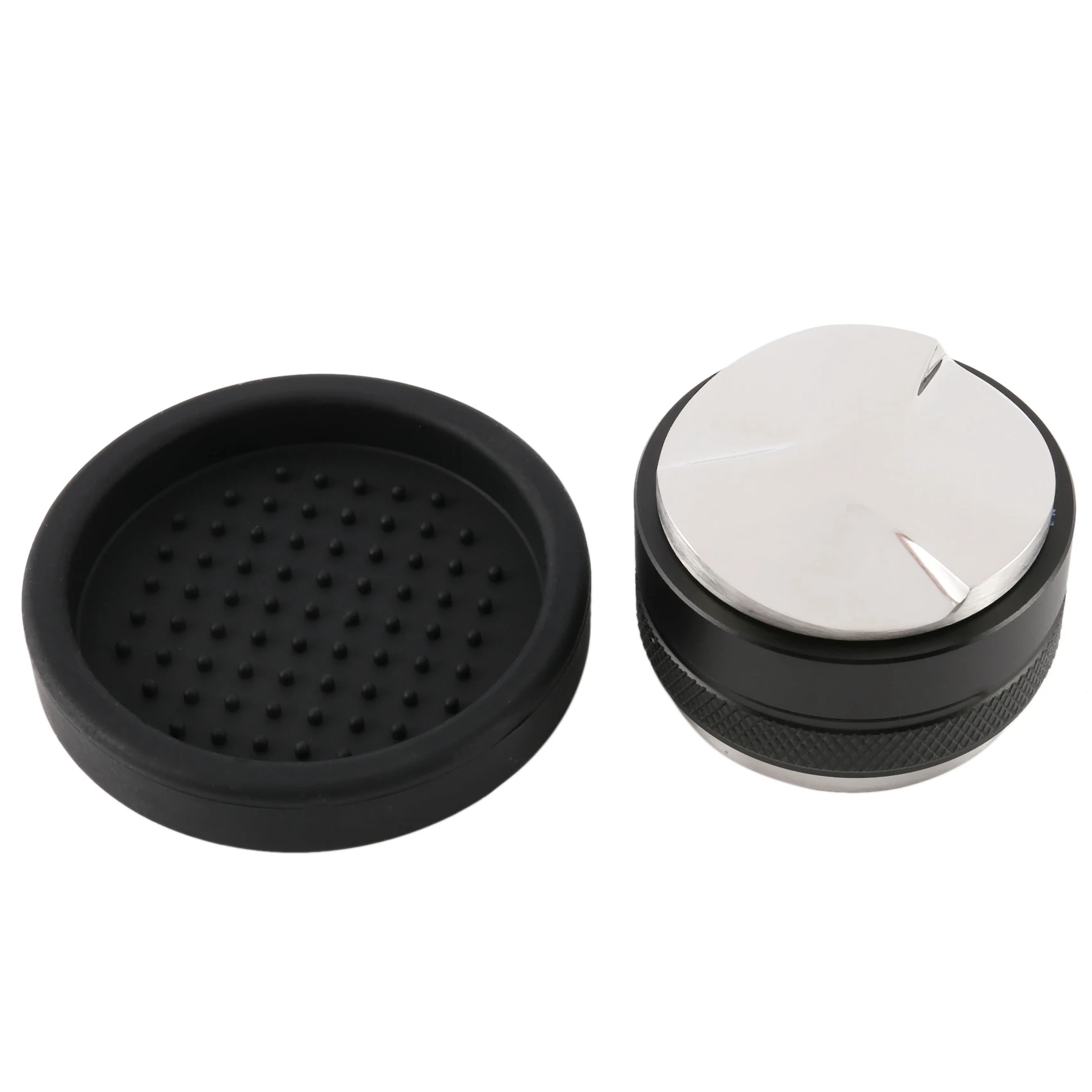 

51mm Coffee Distributor & Tamper 51mm for Delonghi Dedica Portafilter with Silicone Tamper Mat Adjustable Depth