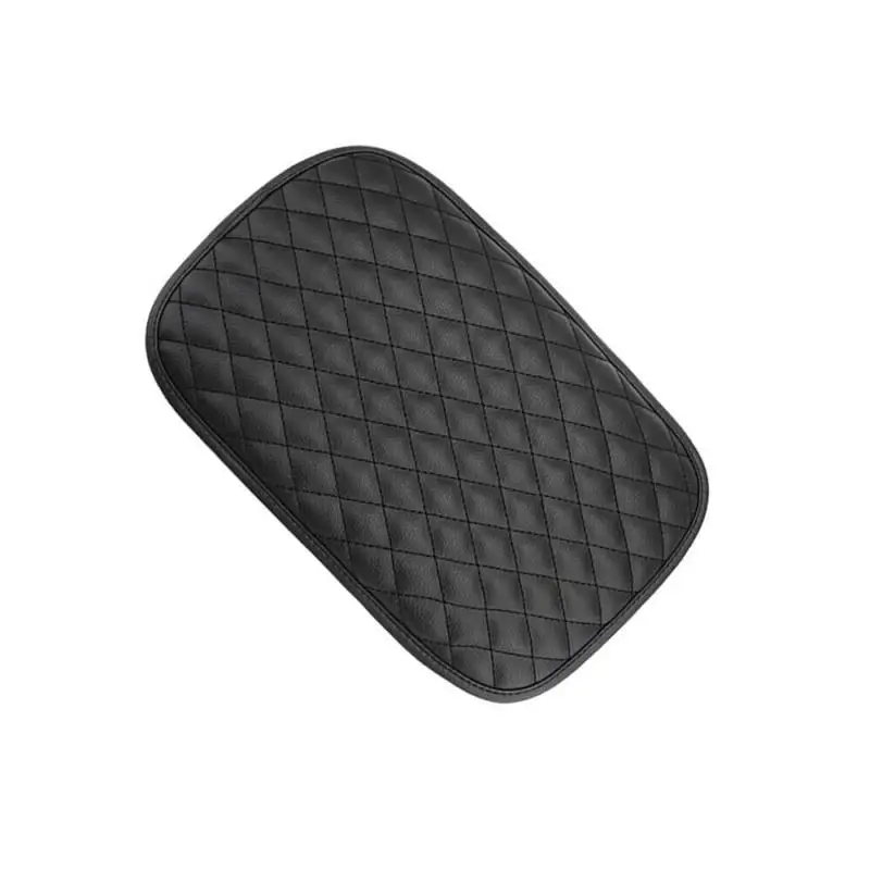 

Leather Car Armrest Pad Covers Universal Center Console Auto Seat Armrests Box Pads Black Armrest Storage Protection Cushion
