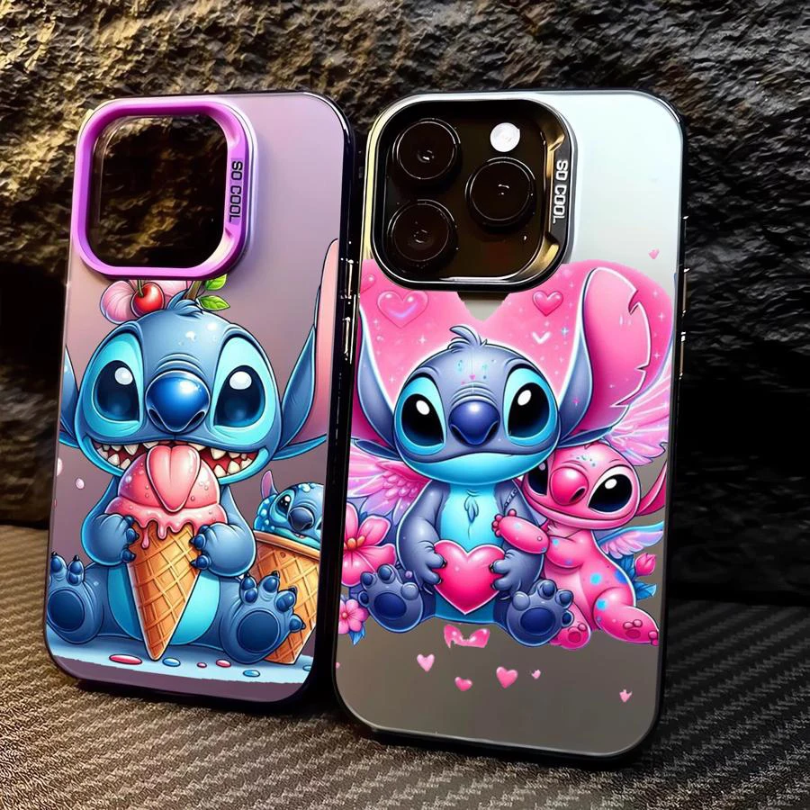 Disney Sitich Красочный чехол для iPhone 16 15 14 13 12 11 Mini Pro Max XR XS 7 8 Plus силиконовый