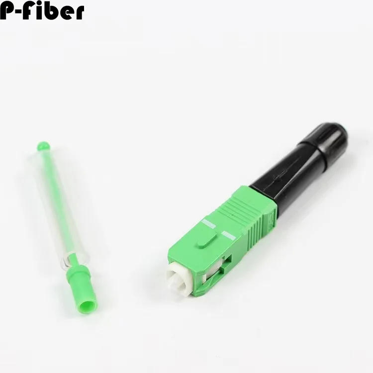 Фото Оптоволоконный разъем, 5 шт., оптоволокно FTTH, термоплавкий разъем SC/APC, быстроразъемный соединитель для оптического волокна №4