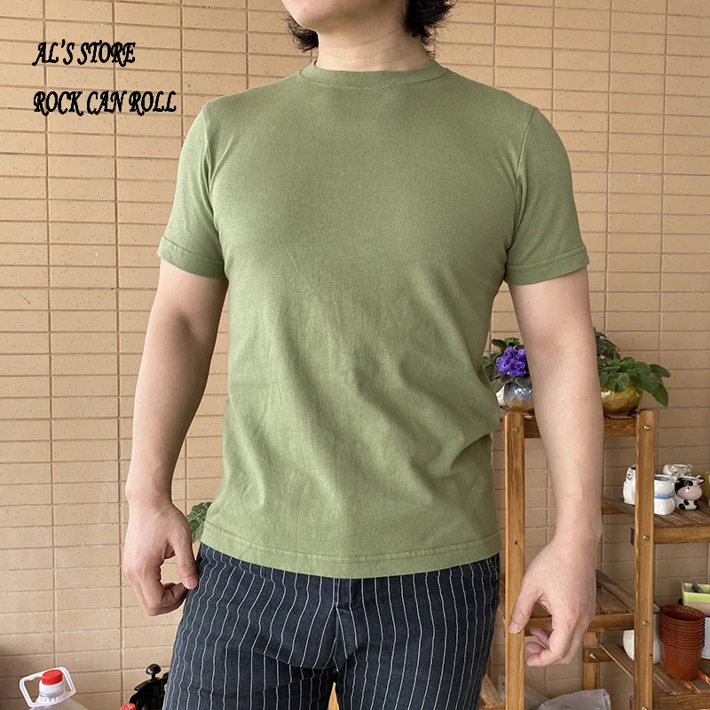 

AL6166 Asian Size Mans Good Quality 210GSM Soft Cotton Casual Stylish Seamless Tubular Tee 4 Colours
