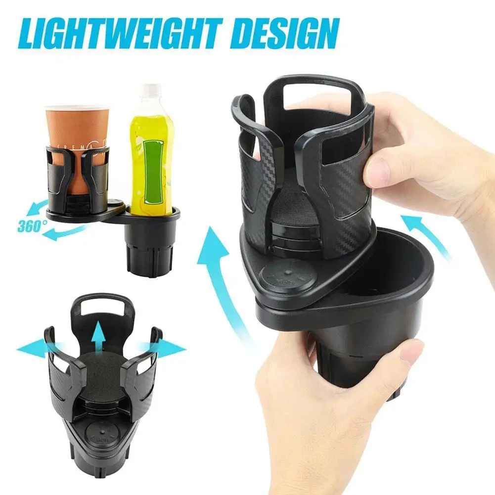 

Car Drinking Bottle Holder 360 Degrees Rotatable Water Cup Holder Sunglasses Phone Organizer Storage Car Interior Accessories