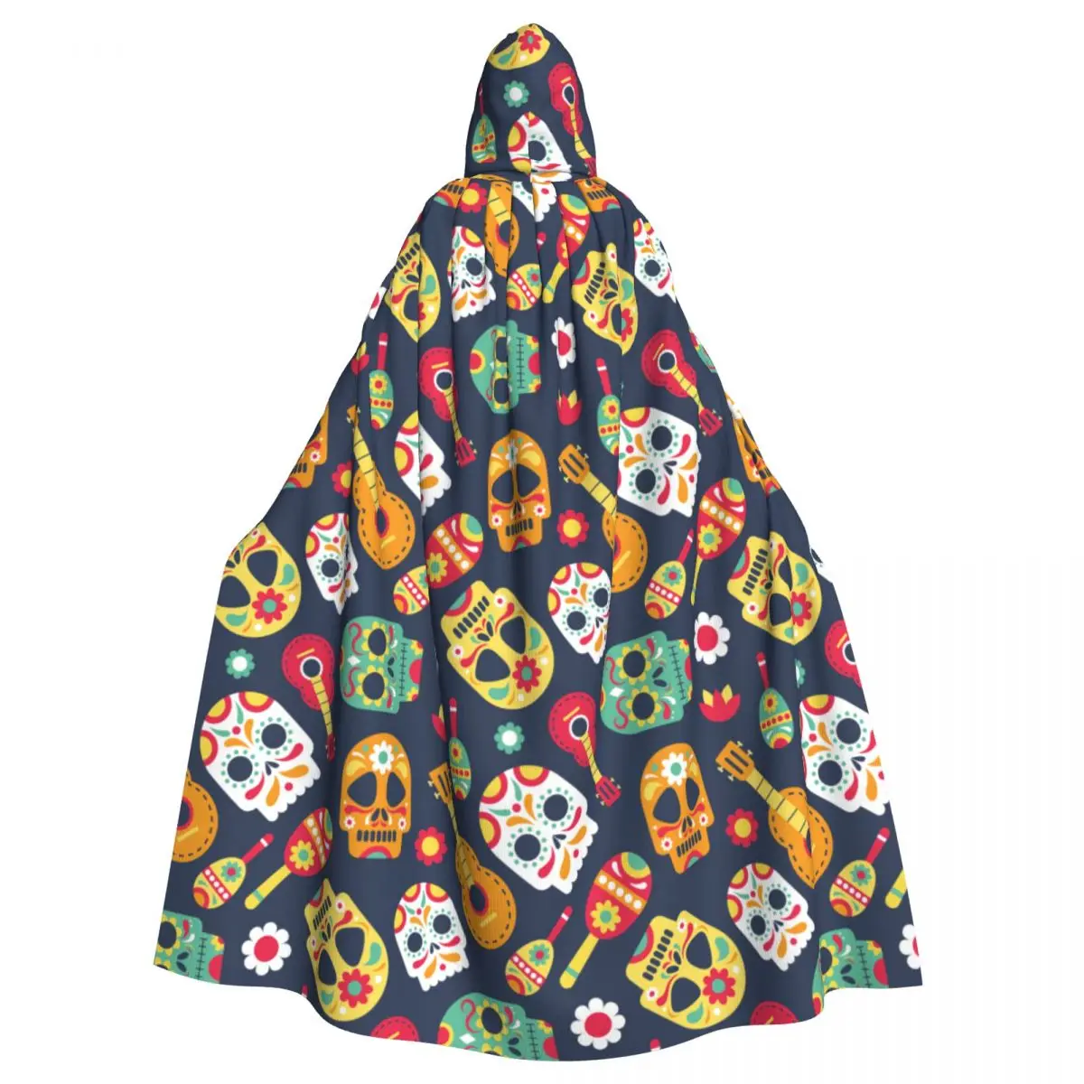

Unisex Witch Party Reversible Hooded Adult Vampires Cape Cloak Day Dead Theme
