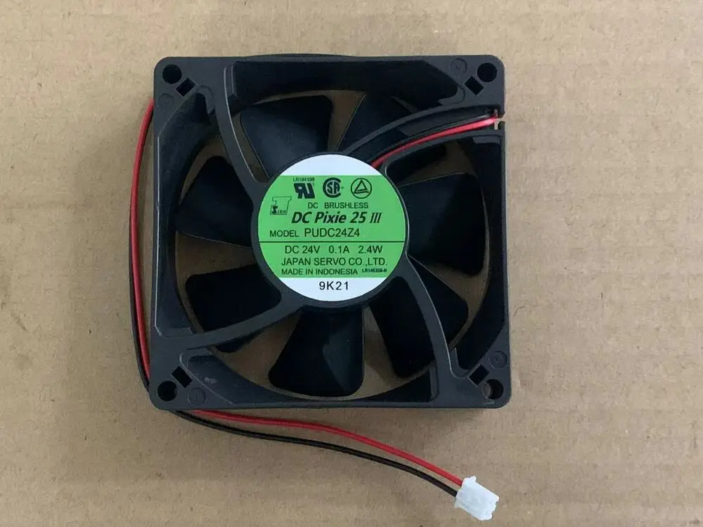 Инверторный охлаждающий вентилятор SERVO PUDC24Z4 DC24V 0.1A 2,4 W 80*80*25mm 2pin
