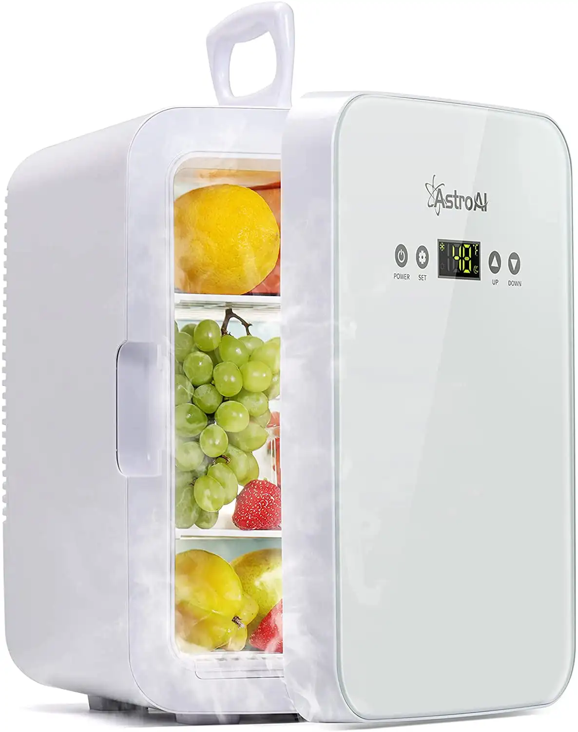

Portable Refrigerator Mini Fridge, 10L/15 Can Digital Display for Skincare, Cosmetics, Foods, Medications, AC/ DC Portable Coole