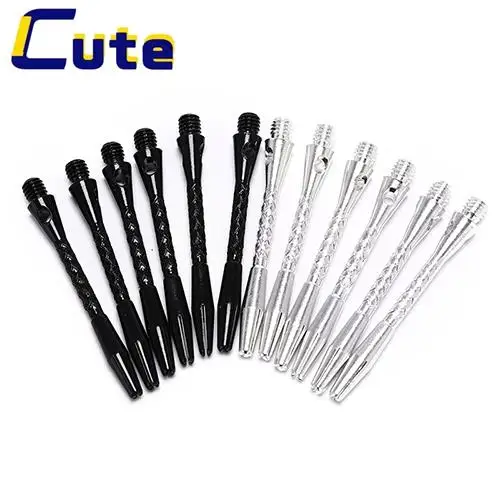 

Вал 45 мм серебристый белый и черный двухцветный 6 шт./лот дротики вал из алюминиевого сплава