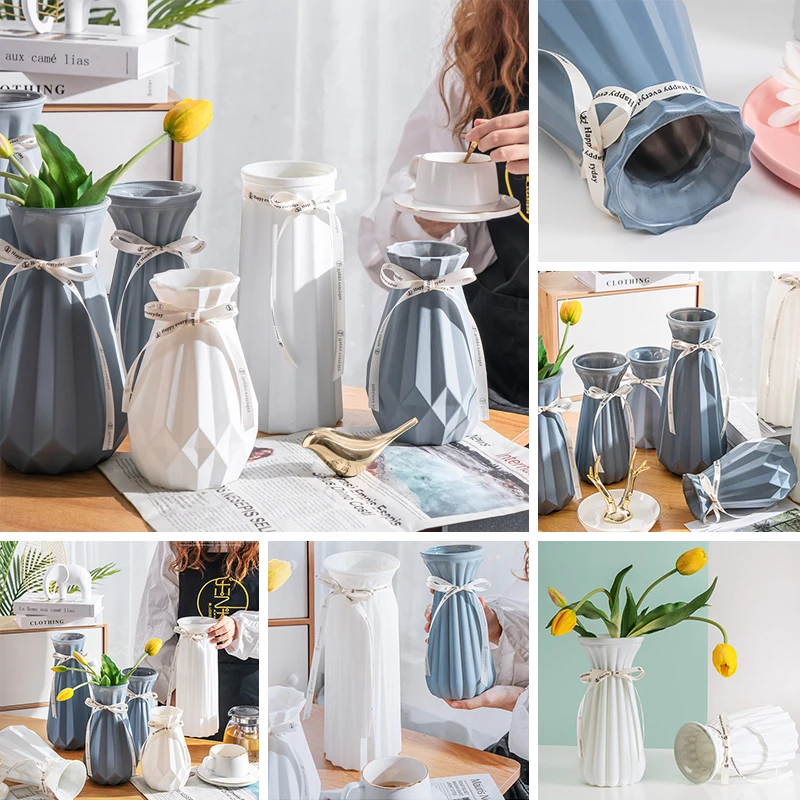 

Ceramic Glass Geometric Vase Frosted Origami Creative Vase Modern Home Decoration Table Decoration Living Room Vase Decoration
