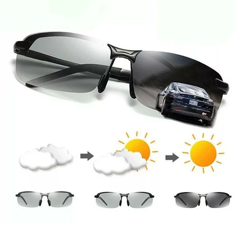 Солнцезащитные очки Мужские поляризационные фотохромные, меняющие цвет ...