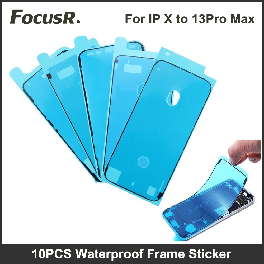 

10pcs Waterproof Sticker for iPhone 13 12 11 x xs pro max 8 7 6s plus LCD Display Frame Bezel Seal Tape Glue 3M Adhesive Parts