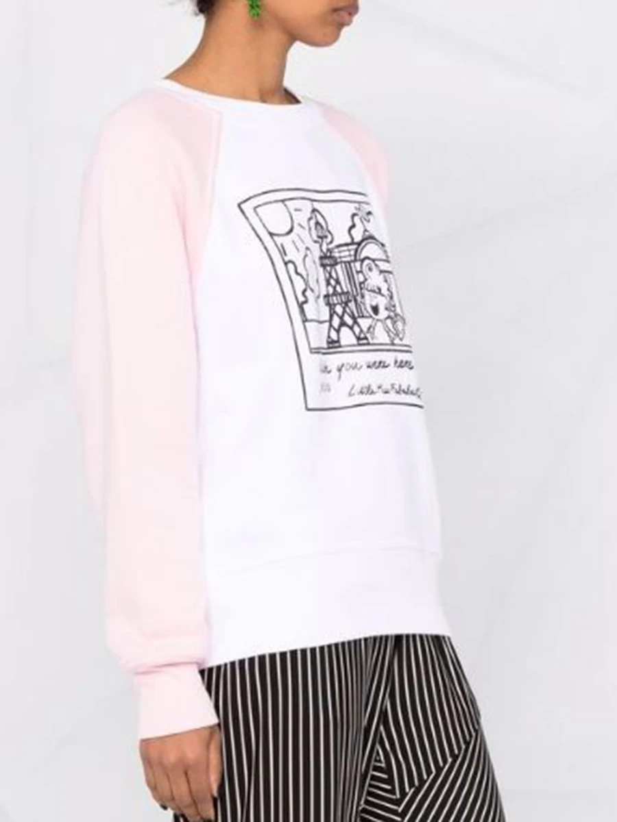 

Женский свитшот с графическим принтом, осенне-весенние модные пуловеры, толстовки, Женские повседневные топы, шикарные хипстерские свитшот...