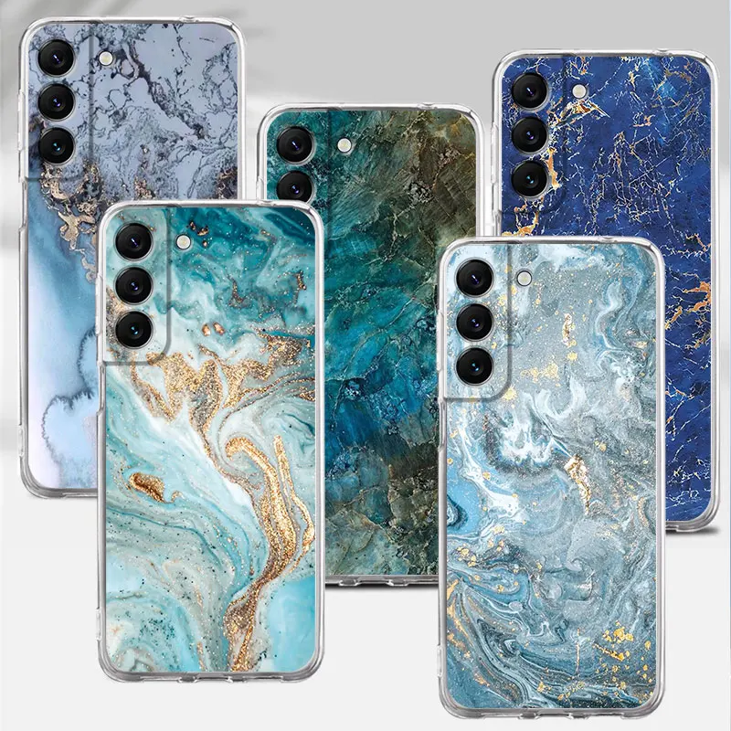 Цветной мраморный чехол для телефона Samsung Galaxy S22 S23 Ultra S20 FE Note 20 Ultra 10 Plus 8 9 S21 S23 Plus, силиконовая задняя крышка