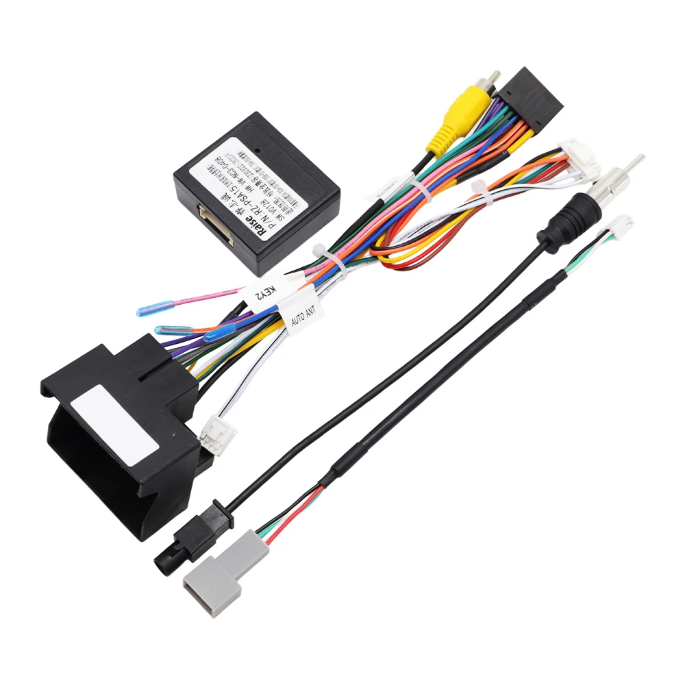 Фото Декодер CANBUS RZ-PSA15 для Peugeot 2008, 3008, 307, 301, Partner, для Citroen C5, C4, C3, кабель-адаптер Quad Lock для автомобильного жгута проводов №3