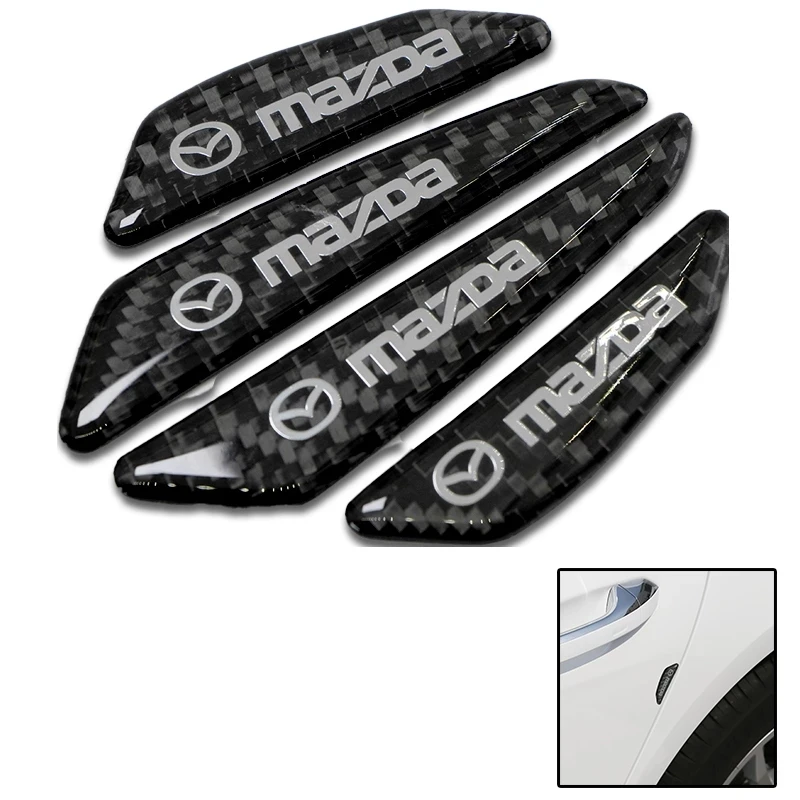 

4 шт., декоративные наклейки на двери автомобиля Mazdas 5 6 323 626 RX8 7 MX3 MX5 Atenza Axela