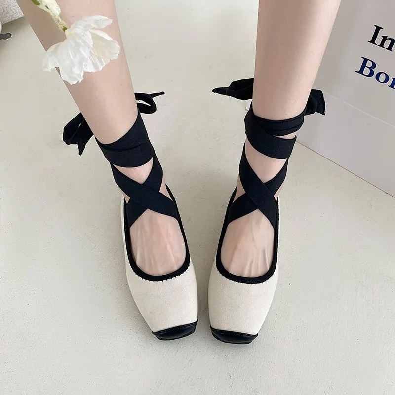 

Women's Ballet Flats Shoes Woman Spring Summer 2023 Casual Sneakers Sandals Fashion Sabot Barefoot Ballerina Comfortable Elegant