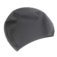 adult silicone swim cap durable swim hats for men women waterproof swim hats elastomeric water drop swimming caps for men