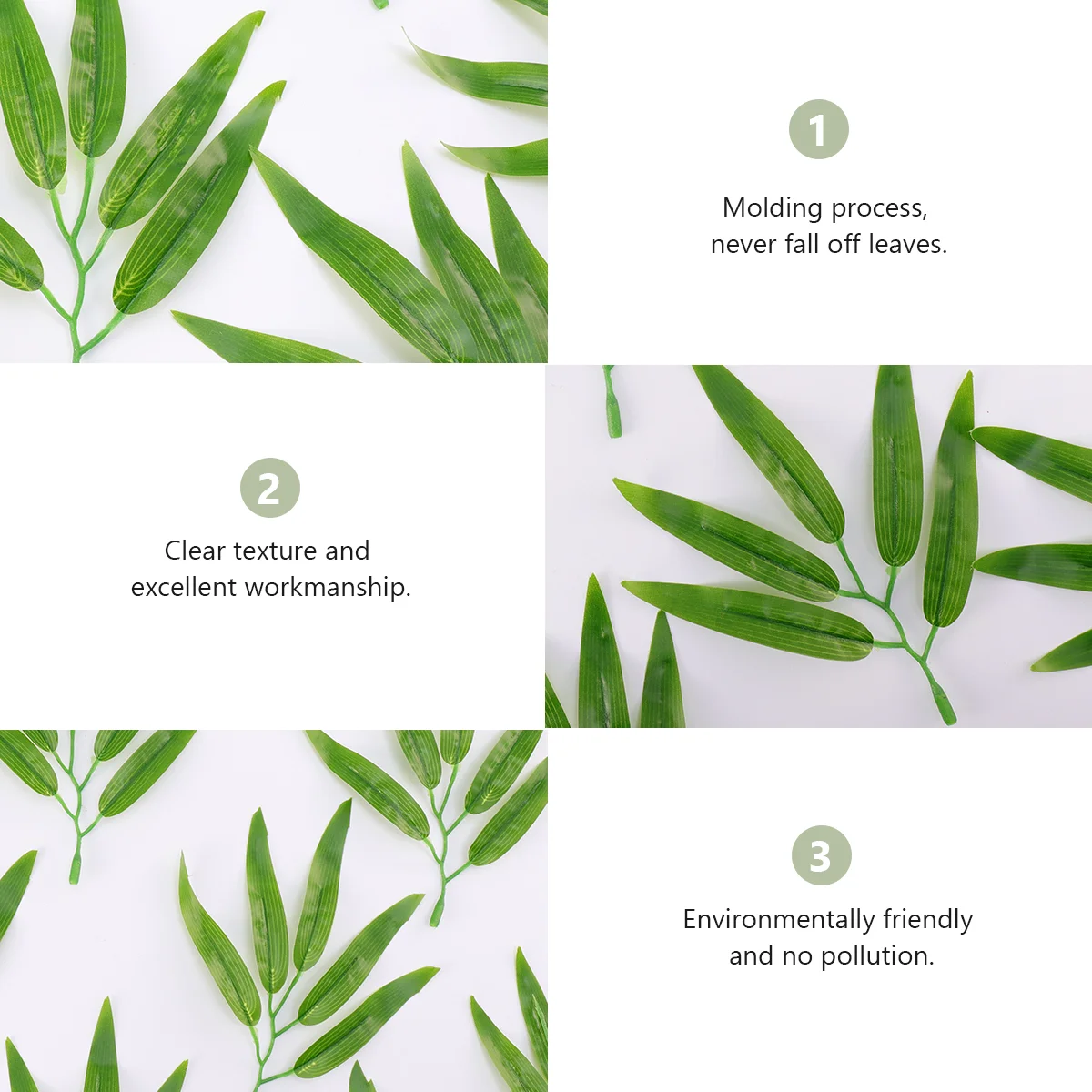 50 шт. декор имитация ветвей бамбука реквизит искусственные зеленые листья