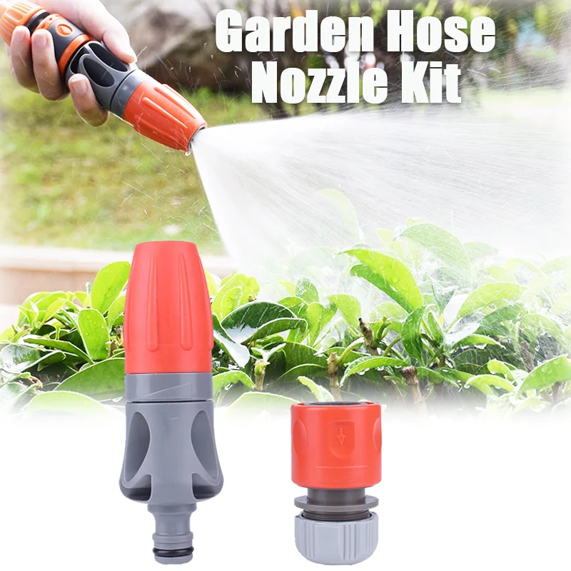 

Garden Sprinkle 1/2" or 3/4" Water Hose Connector Pipe Adaptor Tap Hose Pipe Fitting Set Quick Connector Garden Hose Nozzle Part