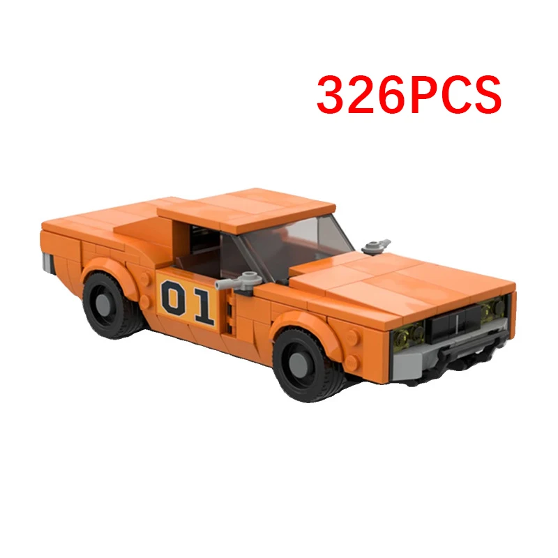 MOC-60391Speed Series General Lee Гоночный автомобиль Строительные блоки City Champion Гоночная